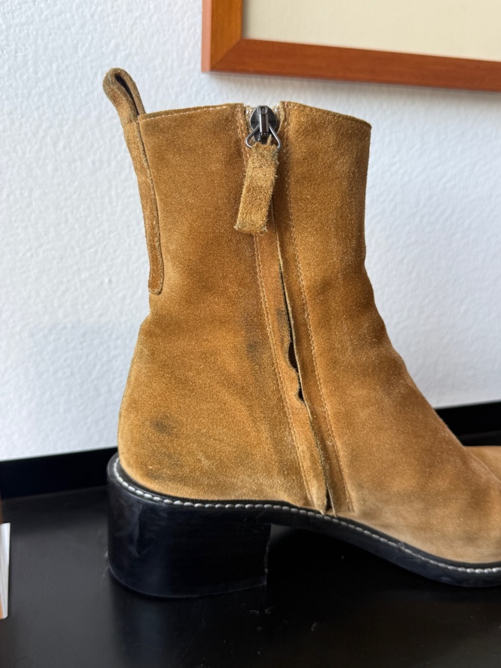 Everlane The City Boot in Toasted Almond Suede - Picture 6 of 16